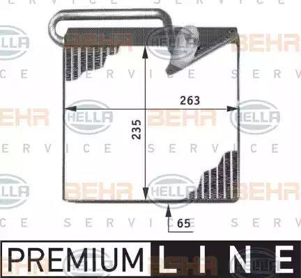 HELLA 8FV 351 211-241 - Испаритель, кондиционер autospares.lv