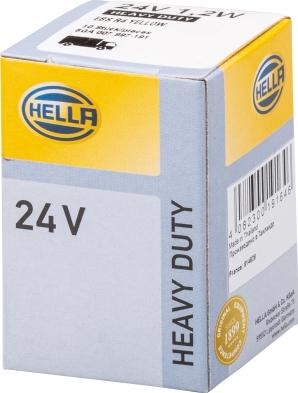 HELLA 8GA 007 997-191 - Лампа накаливания, освещение щитка приборов autospares.lv