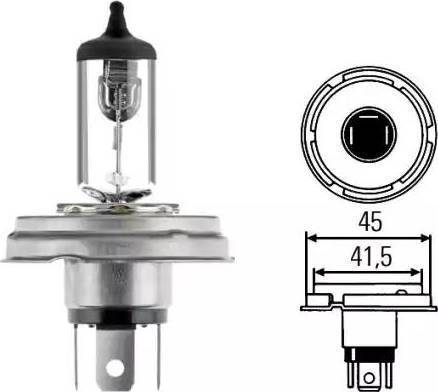 HELLA 8GD 002 088-143 - Лампа накаливания, основная фара autospares.lv