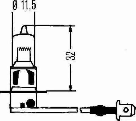 HELLA 8GH 002 090-136 - Лампа накаливания, противотуманная фара autospares.lv