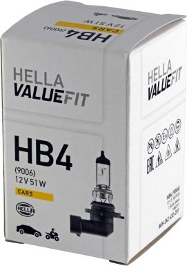 HELLA 8GH 242 632-201 - Лампа накаливания, фара дальнего света autospares.lv