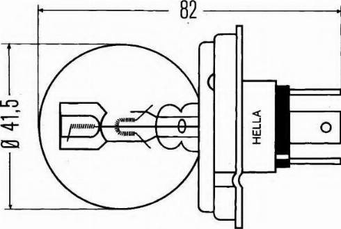HELLA 8GJ 002 088-481 - Лампа накаливания, основная фара autospares.lv