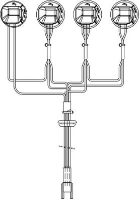 HELLA 8KA 155 372-001 - Кабельный комплект, основная фара autospares.lv