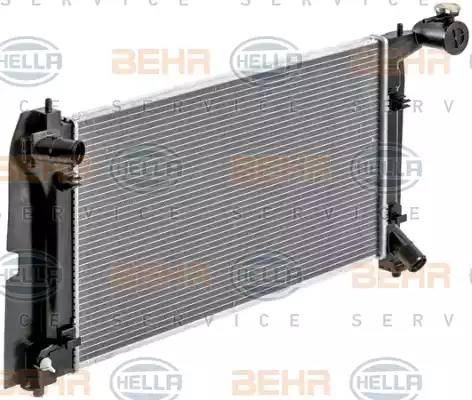 HELLA 8MK 376 900-321 - Радиатор, охлаждение двигателя autospares.lv