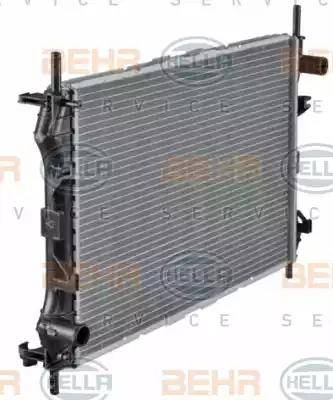 HELLA 8MK 376 755-281 - Радиатор, охлаждение двигателя autospares.lv