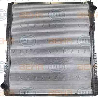 HELLA 8MK 376 756-161 - Радиатор, охлаждение двигателя autospares.lv