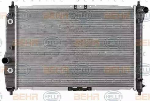 HELLA 8MK 376 762-671 - Радиатор, охлаждение двигателя autospares.lv