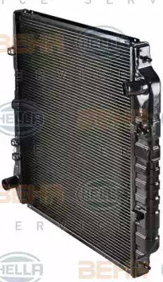 HELLA 8MK 376 708-661 - Радиатор, охлаждение двигателя autospares.lv