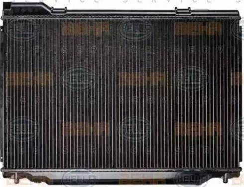 HELLA 8MK 376 708-341 - Радиатор, охлаждение двигателя autospares.lv