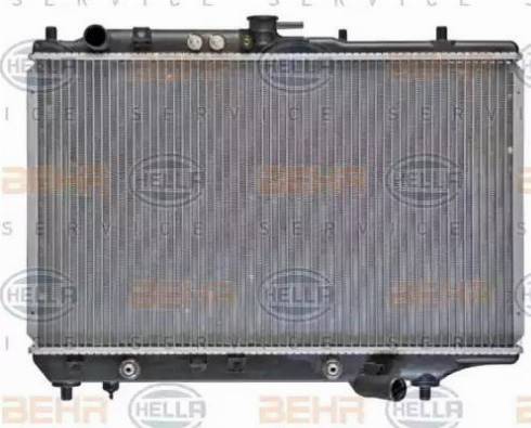 HELLA 8MK 376 707-661 - Радиатор, охлаждение двигателя autospares.lv