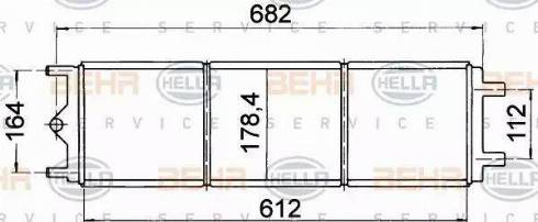 HELLA 8MK 376 707-221 - Радиатор, охлаждение двигателя autospares.lv