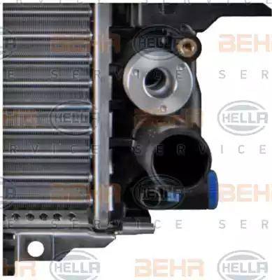 HELLA 8MK 376 715-261 - Радиатор, охлаждение двигателя autospares.lv