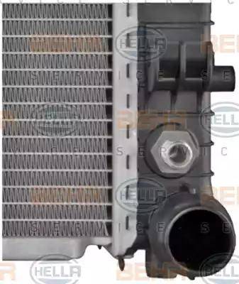 HELLA 8MK 376 716-331 - Радиатор, охлаждение двигателя autospares.lv