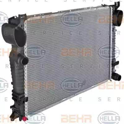 HELLA 8MK 376 716-331 - Радиатор, охлаждение двигателя autospares.lv