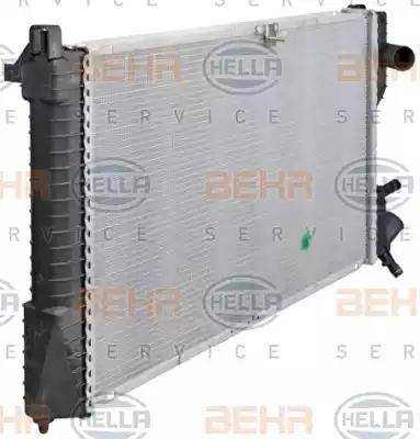 HELLA 8MK 376 711-681 - Радиатор, охлаждение двигателя autospares.lv