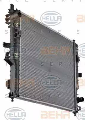 HELLA 8MK 376 718-591 - Радиатор, охлаждение двигателя autospares.lv