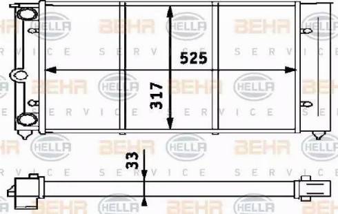 HELLA 8MK 376 713-451 - Радиатор, охлаждение двигателя autospares.lv