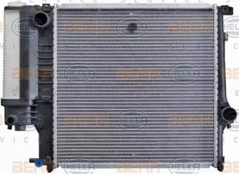 HELLA 8MK 376 713-121 - Радиатор, охлаждение двигателя autospares.lv