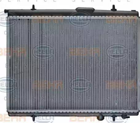 HELLA 8MK 376 717-531 - Радиатор, охлаждение двигателя autospares.lv