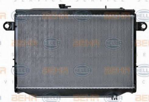 HELLA 8MK 376 781-521 - Радиатор, охлаждение двигателя autospares.lv