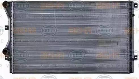 HELLA 8MK 376 726-701 - Радиатор, охлаждение двигателя autospares.lv