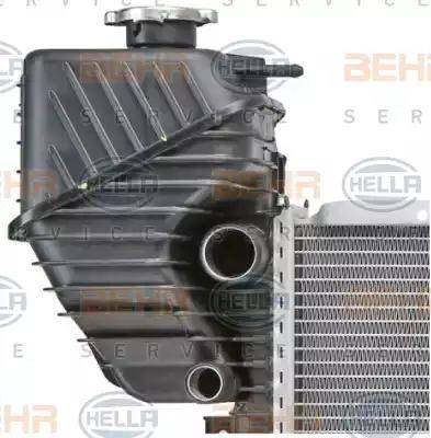 HELLA 8MK 376 722-001 - Радиатор, охлаждение двигателя autospares.lv