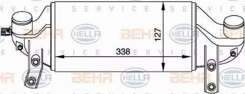 HELLA 8ML 376 765-091 - Интеркулер, теплообменник турбины autospares.lv