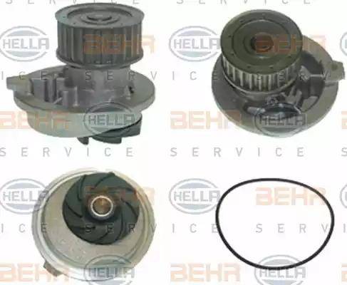 HELLA 8MP 376 802-371 - Водяной насос autospares.lv