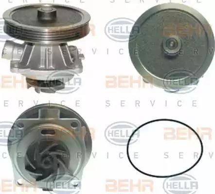 HELLA 8MP 376 807-221 - Водяной насос autospares.lv