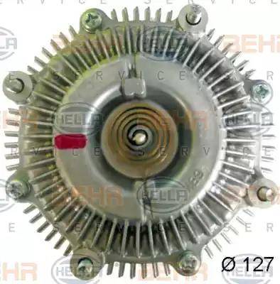 HELLA 8MV 376 758-591 - Сцепление, вентилятор радиатора autospares.lv