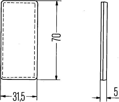 HELLA 8RA 004 412-011 - Отражатель autospares.lv