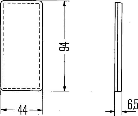 HELLA 8RA 003 326-041 - Отражатель autospares.lv