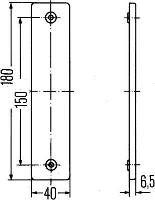 HELLA 8RA 002 023-001 - Отражатель autospares.lv