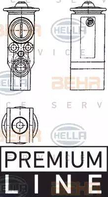 HELLA 8UW 351 239-071 - Расширительный клапан, кондиционер autospares.lv