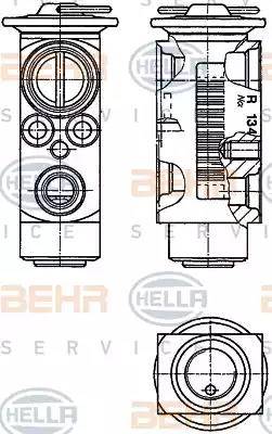 HELLA 8UW 351 234-181 - Расширительный клапан, кондиционер autospares.lv