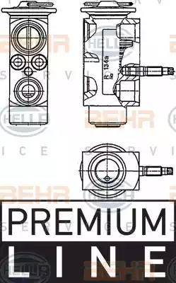 HELLA 8UW 351 234-201 - Расширительный клапан, кондиционер autospares.lv