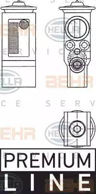 HELLA 8UW 351 234-231 - Расширительный клапан, кондиционер autospares.lv