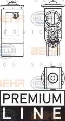 HELLA 8UW 351 234-221 - Расширительный клапан, кондиционер autospares.lv