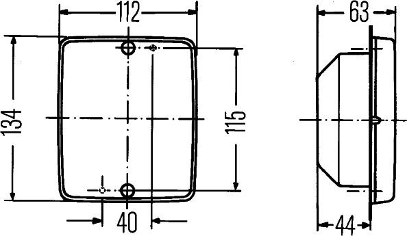 HELLA 2ZR 003 236-311 - Фара заднего хода autospares.lv