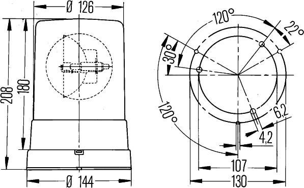 HELLA 2RL 006 295-111 - Проблесковый маячок autospares.lv