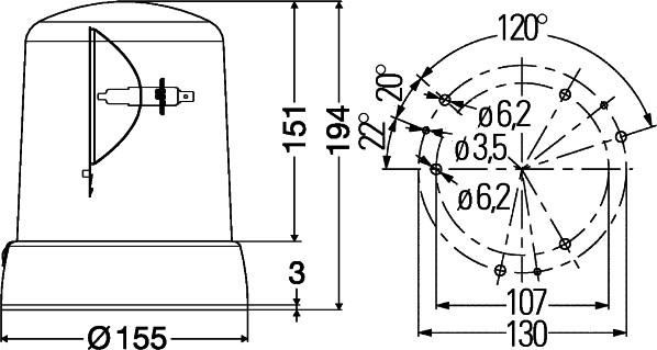 HELLA 2RL 008 061-111 - Проблесковый маячок autospares.lv