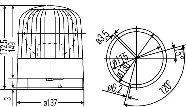 HELLA 2RL 007 550-001 - Проблесковый маячок autospares.lv