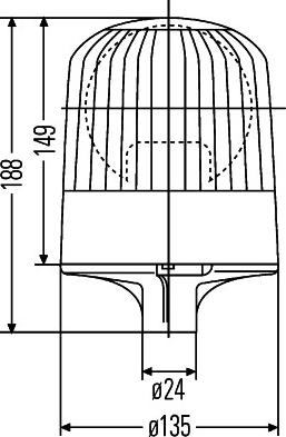 HELLA 2RL 007 551-001 - Проблесковый маячок autospares.lv