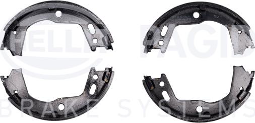 HELLA PAGID 8DA 355 050-981 - Комплект тормозов, ручник, парковка autospares.lv