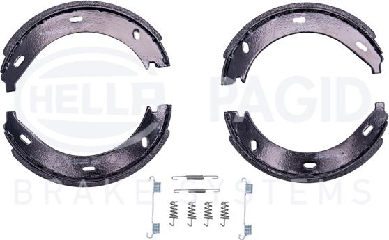 HELLA PAGID 8DA 355 050-401 - Комплект тормозов, ручник, парковка autospares.lv