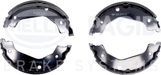 HELLA PAGID 8DA 355 050-681 - Комплект тормозов, ручник, парковка autospares.lv