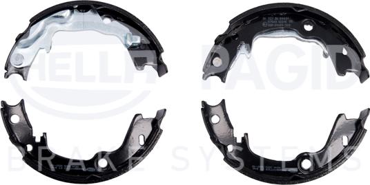 HELLA PAGID 8DA 355 050-181 - Комплект тормозов, ручник, парковка autospares.lv