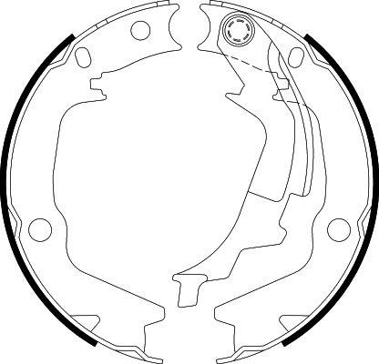 HELLA PAGID 8DA 355 050-131 - Комплект тормозов, ручник, парковка autospares.lv