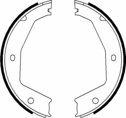 HELLA PAGID 8DA 355 050-121 - Комплект тормозов, ручник, парковка autospares.lv