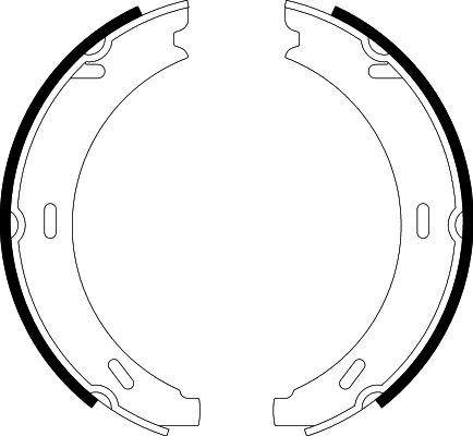 HELLA PAGID 8DA 355 050-301 - Комплект тормозов, ручник, парковка autospares.lv